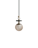 Ladies & Gentlemen Maru Pendant - Antique Brass - MARU-AntiqueBrass-6-Short-Cream