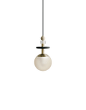 Ladies & Gentlemen Maru Pendant - Brass - Maru-Brass-6-Short-Cream
