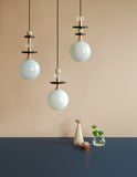 Ladies & Gentlemen Maru Pendant - Brass - Maru-Brass-6-Short-Cream