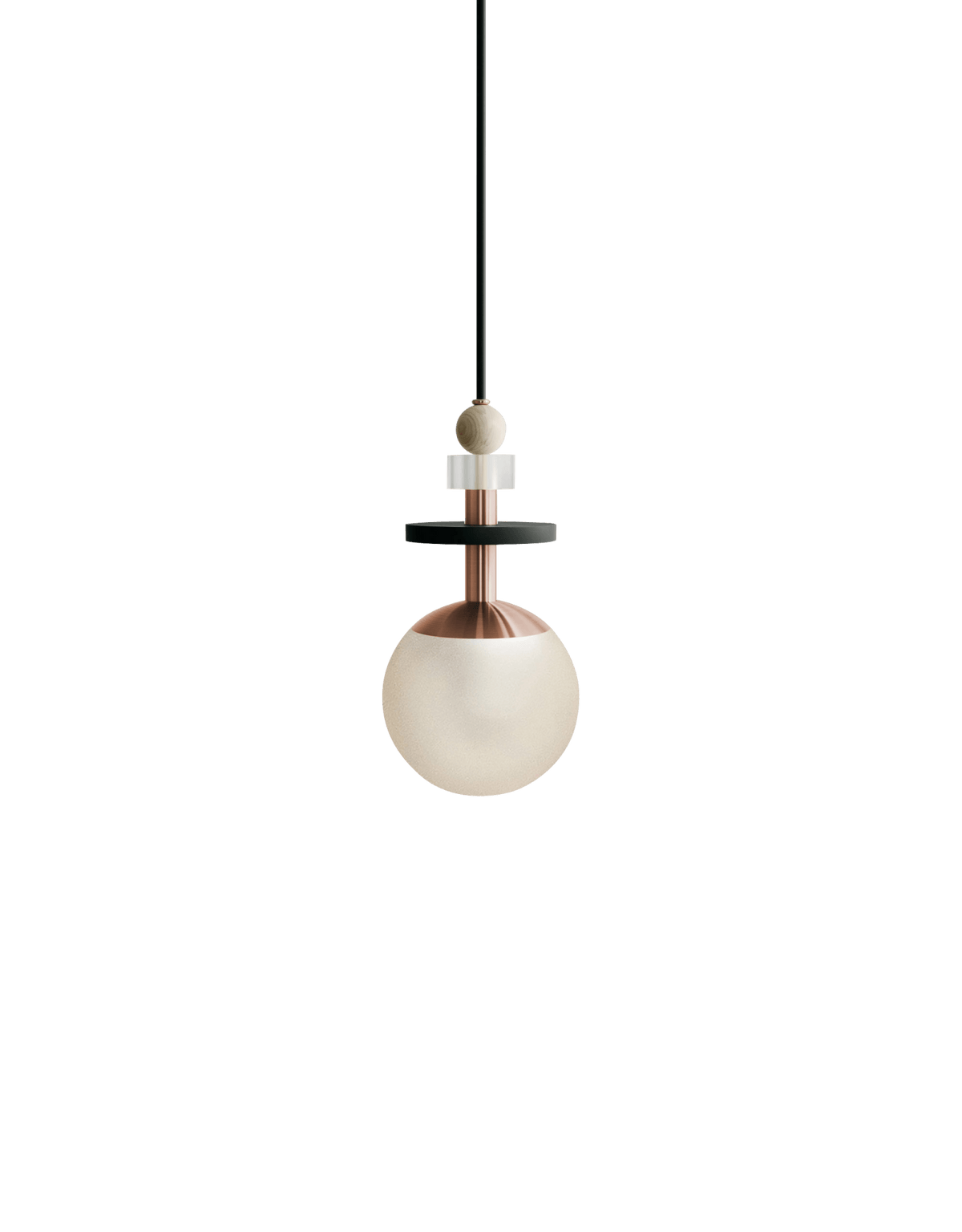 Ladies & Gentlemen Maru Pendant - Copper - Maru-Copper-6-Short-Cream