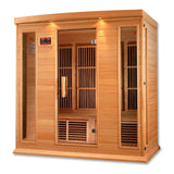 Maxxus 4-Person Low EMF Under 8MG FAR Infrared Sauna Canadian Hemlock