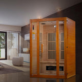 Maxxus Aspen 2-Person Low EMF Under 8MG FAR Infrared Sauna Canadian Hemlock