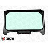 Moto Armor Polaris RZR Trail S Vented Glass Windshield - MA-RZTRL-WS-GLS-BLK-Y
