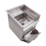 John Boos  16-1/2" W x 17-1/2" D Drop-In Sink, Towel Dispenser - PB-DISINK091106-TD