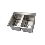 John Boos Two-Compartment 24" W x 18" D Drop-In Sink - JBPBDISINK1014102