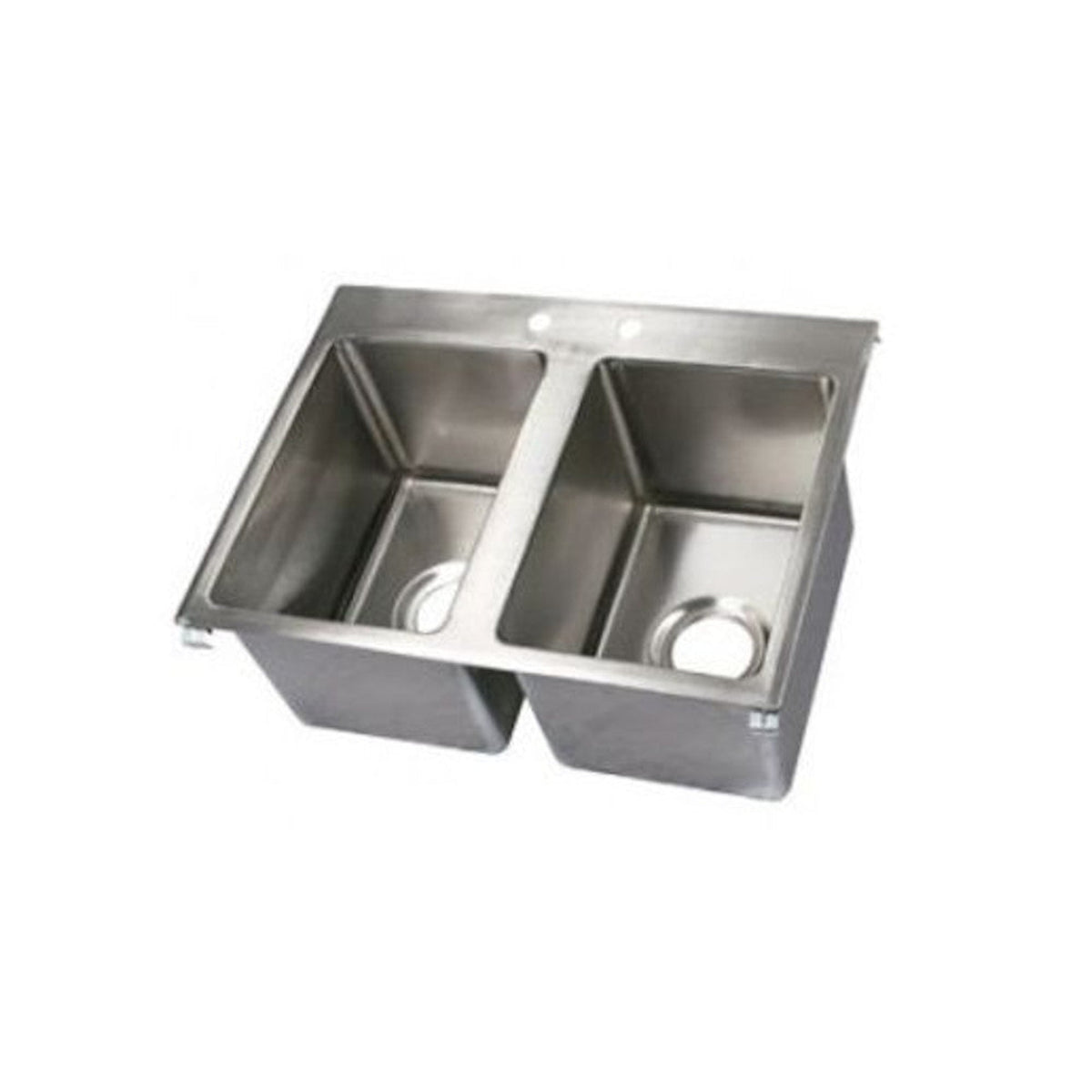 John Boos Two-Compartment 24" W x 18" D Drop-In Sink - JBPBDISINK1014102