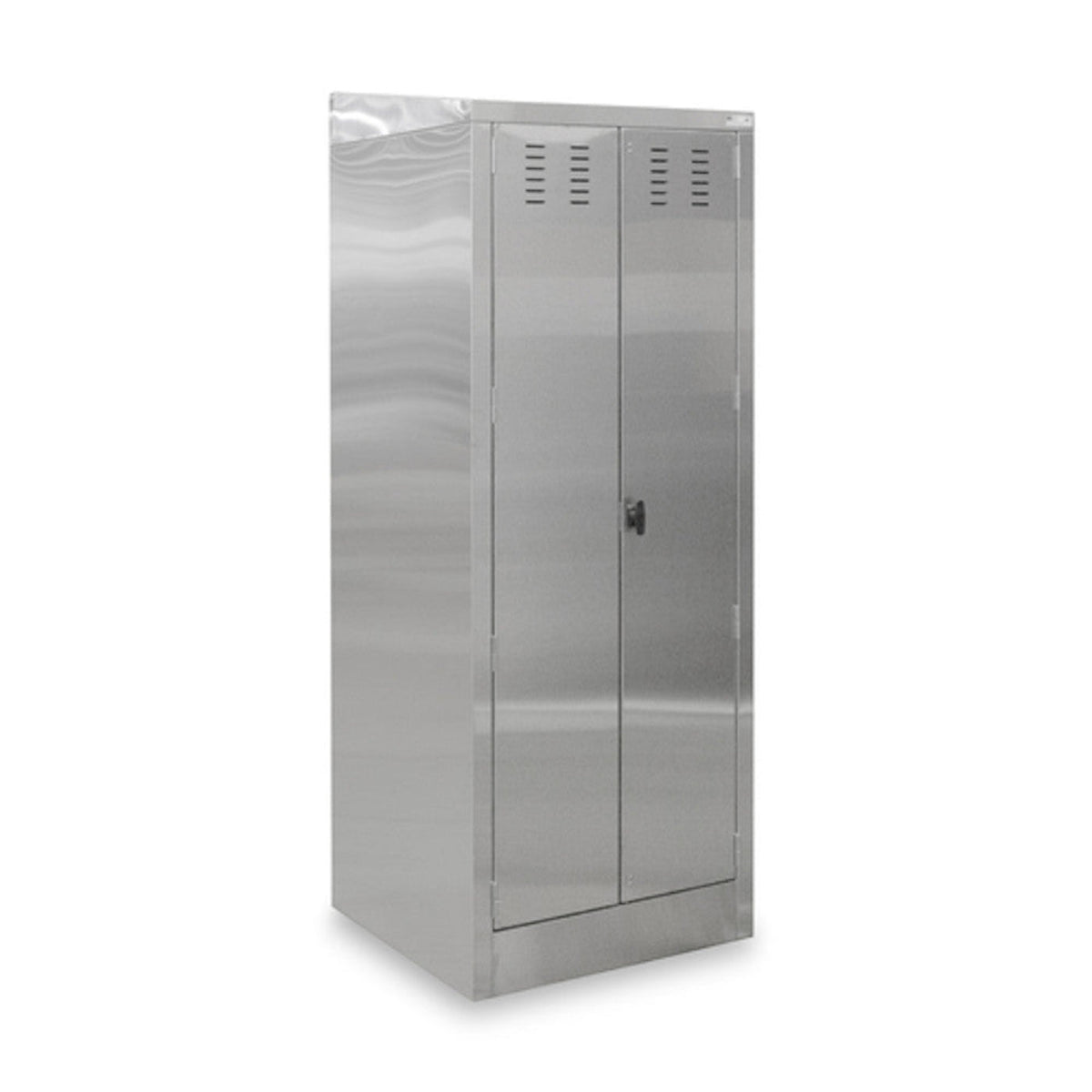 John Boos Mop Sink Cabinet / Janitor Cabinet 25"W x 22"D x 84"H with 2 Lockable Louvered Swing Doors and Mop Sink -  PBJC-252284-2D