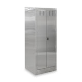 John Boos Mop Sink Cabinet / Janitor Cabinet 25"W x 22"D x 84"H with 2 Lockable Louvered Swing Doors and Mop Sink -  PBJC-252284-2D