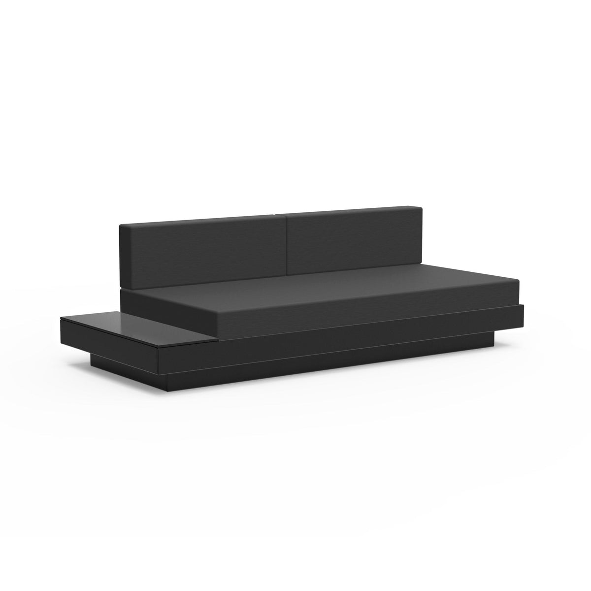 Loll Designs Platform One Sectional Sofa with Left/Right Table - PO-S1-BL-40483-0001