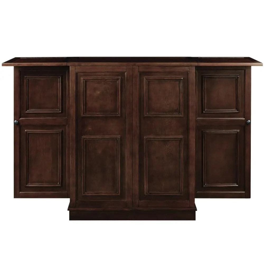Ram Game Room Portable Folding Bar Cabinet-Cappuccino - Backyard Provider