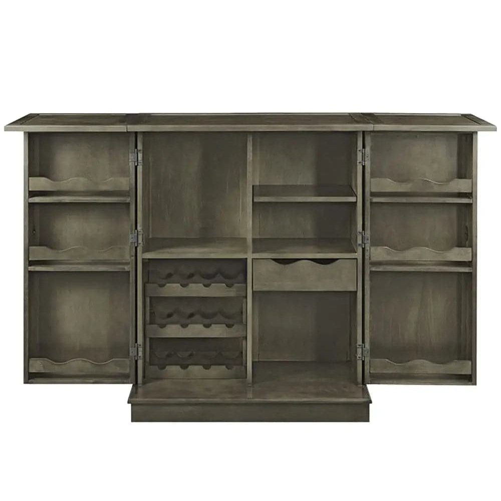 Ram Game Room Portable Folding Bar Cabinet-Slate - Backyard Provider