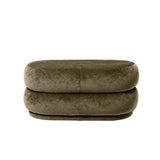 Ferm Living Pouf Oval Faded Velvet - Medium - 1104264763