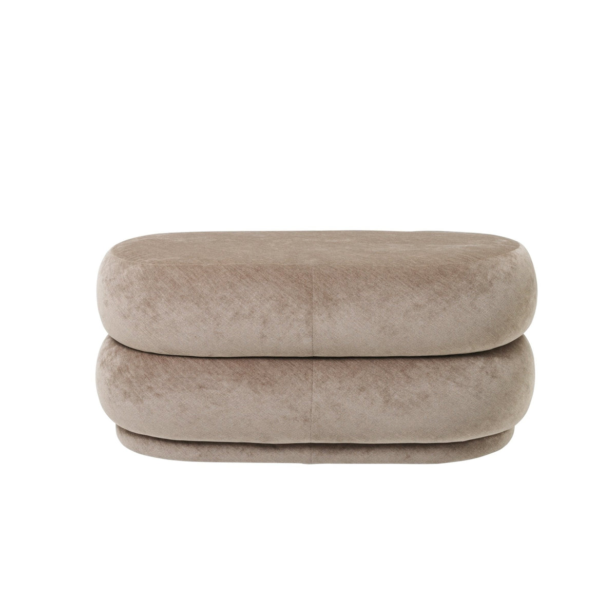 Ferm Living Pouf Oval Faded Velvet - Medium - 1104264763