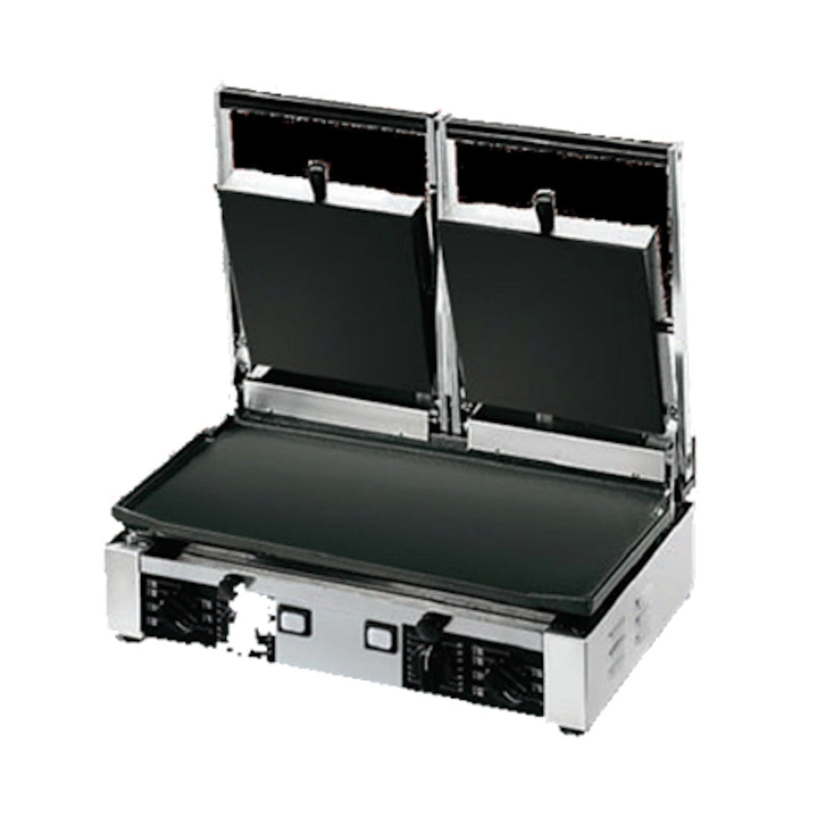 Univex PPRESS2F Double Countertop Panini Press with Smooth Cast Iron Plates - UVPPRESS2F