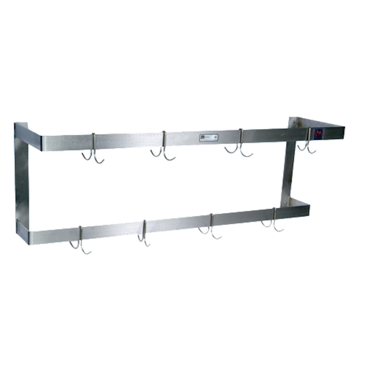 John Boos PRW21 Wall Mount 48" Double Bar Pot Rack - JBPRW21