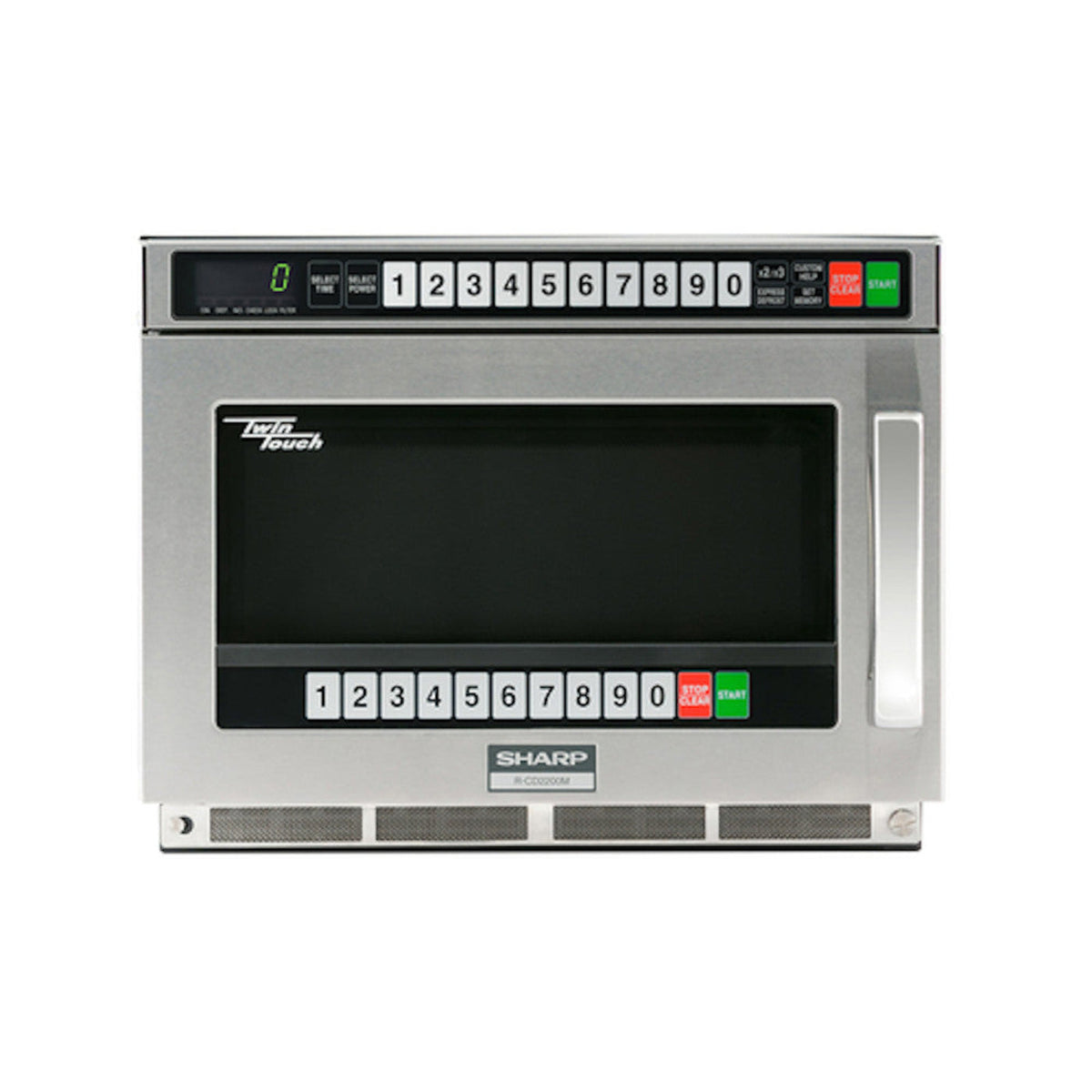 Sharp R-CD2200M 2200 Watt TwinTouch Commercial Microwave Oven - SHRCD2200M