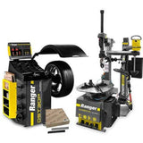 Ranger R76ATR Tire Changer + DST30P Wheel Balancer + Tape Wheel Weights Combo Black and Silver 1400pcs - 5140124