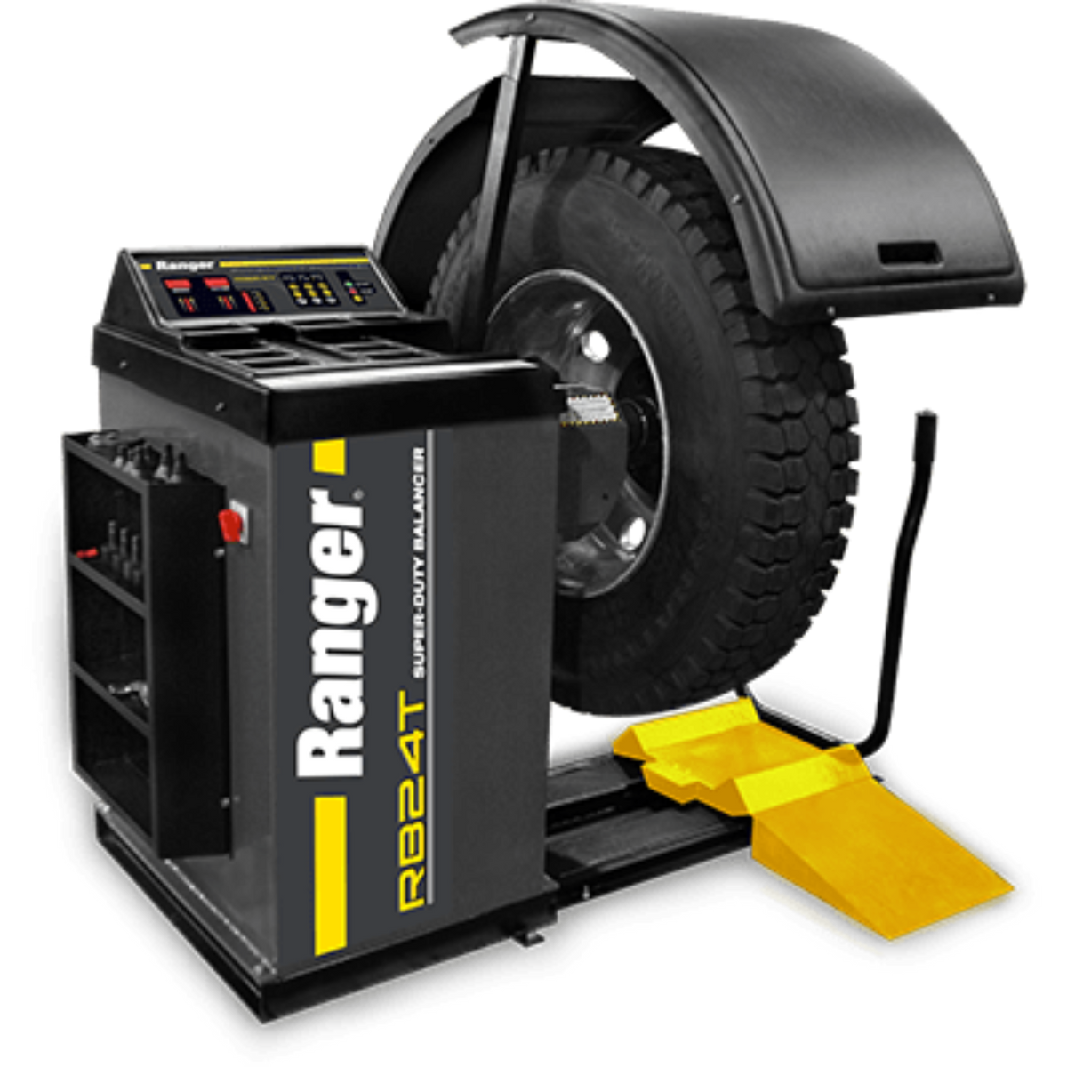 Ranger RB24T Truck Wheel Balancer With Deluxe Adapter Kit And Quick-Chuck Gray-Yellow - 5140149