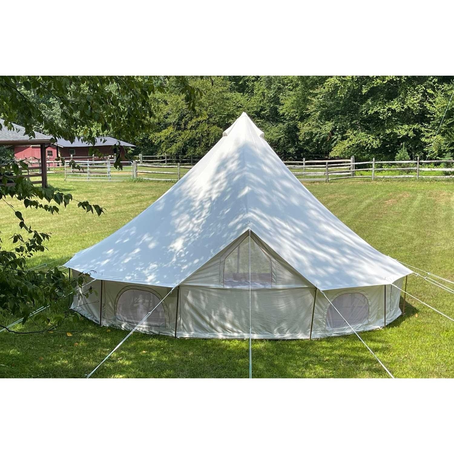19' (6M) Zephyr™ Tent Cabin | Canvas Bell Tent - Backyard Provider