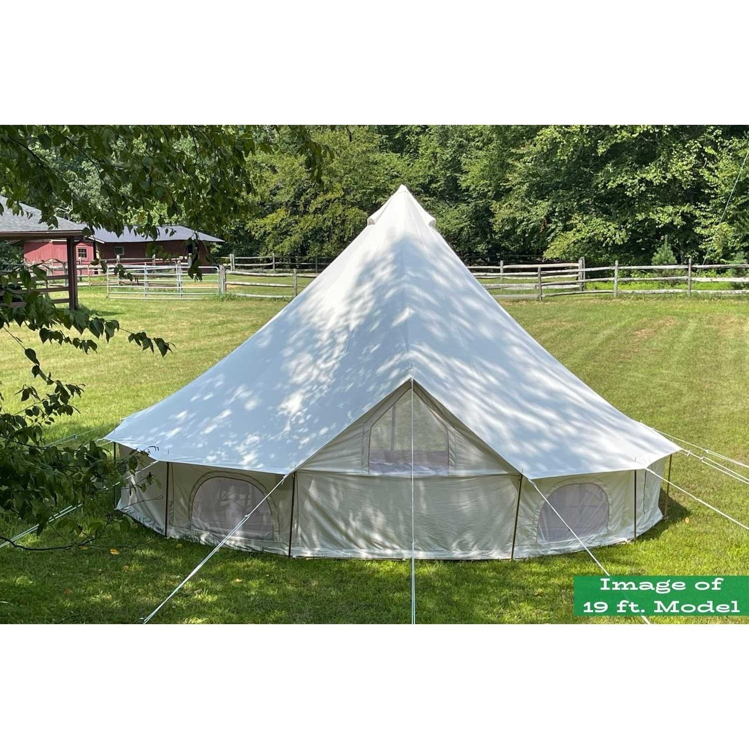 16' (5M) Zephyr™ Tent Cabin | Canvas Bell Tent - Backyard Provider