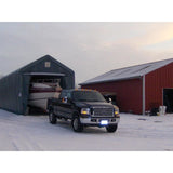 Rhino Shelters Instant Garage Peak Style 14’W x 42’L x 17’H - PB144217H