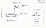 Bover Roda S/120 LED Dimmable Pendant - 36601210190U
