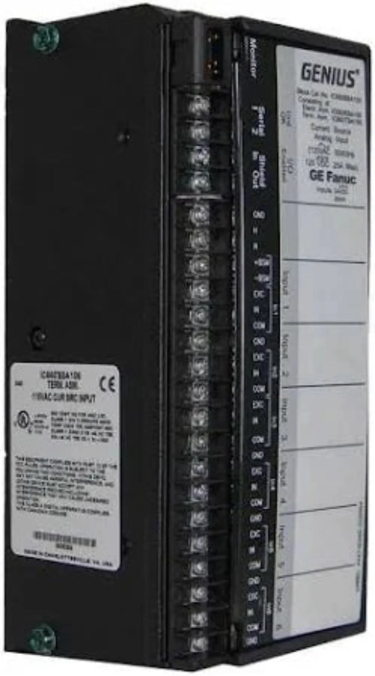 Fanuc Corporation| GE Fanuc Genius Current-Source Input Block - IC660BBA106