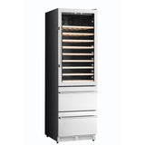 Kucht 24 in. 108 Bottle Dual Zone Wine Cooler - K510WB