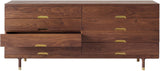 Kalon Studios Simple Dresser- Walnut - 805-W-SC-BF