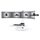 Innovative Winston Workstation Quad Monitor Adjustable Standing Desk Converter