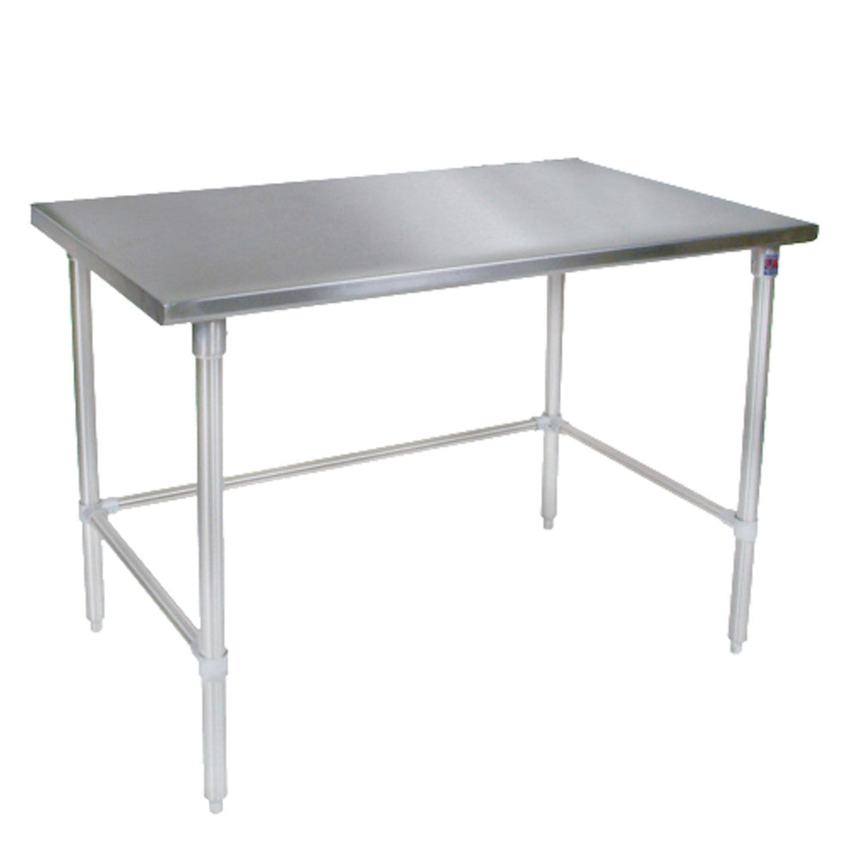 John Boos ST6-3648GBK 48" W x 36" D Work Table with Stainless Steel Top - JBST63648GBK