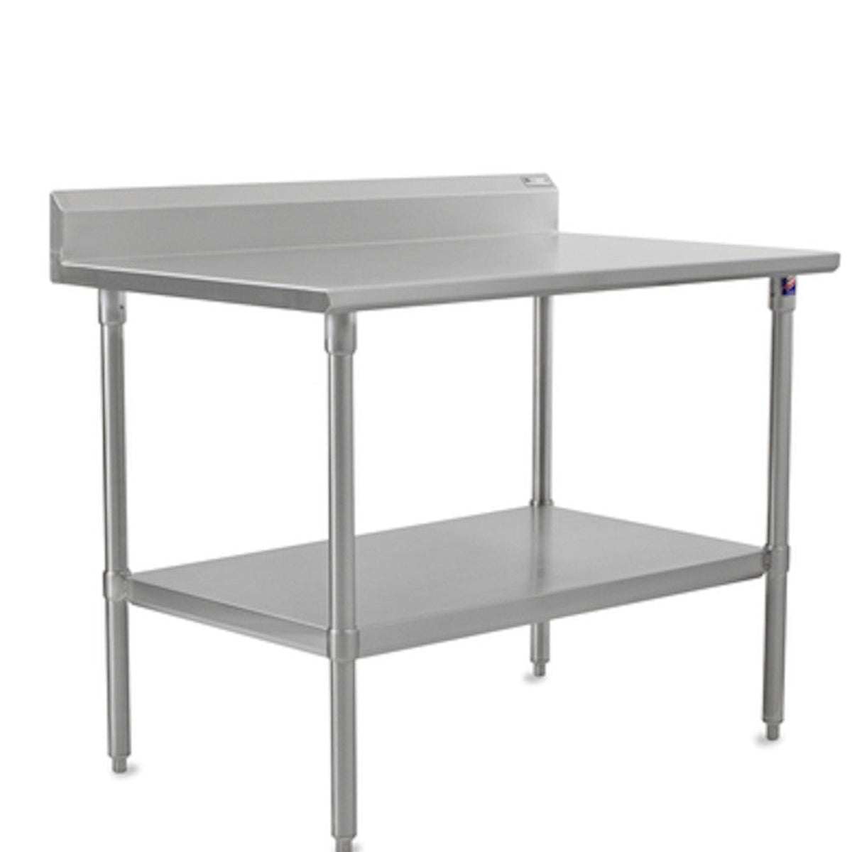 John Boos 48" W x 24" D Stainless Steel Work Table with Undershelf - JBST6R52448SSK
