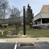AVS Energy Solar Urban Light 60 Watt 9000 Lumens 5000K Black Housing Pathway Lighting Landscape Light Solar Resistant Bollard Light - AVS-TOTEM-60W