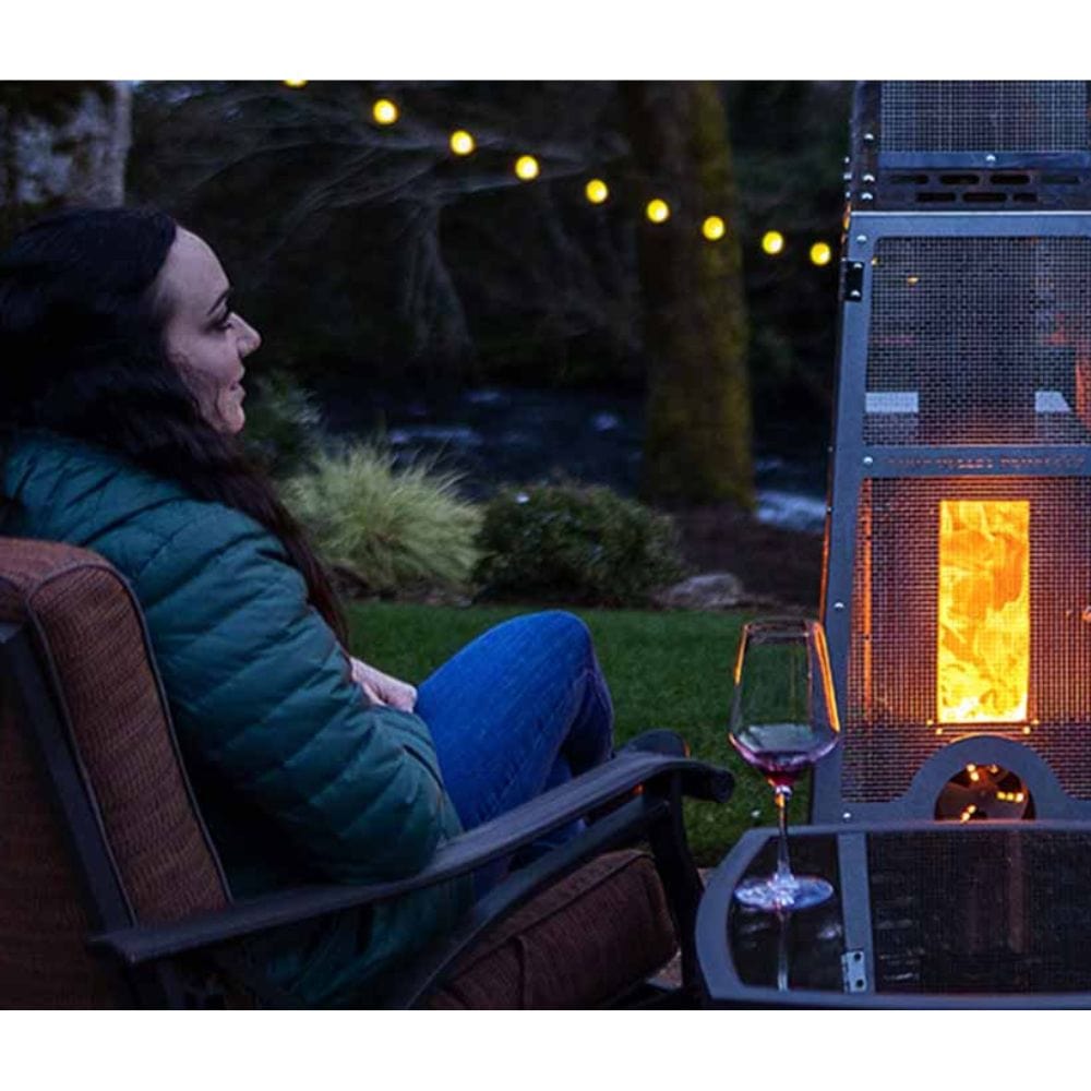 Timber Stoves Big Timber Elite Stainless Steel Pellet Patio Heater - WPPHBTESS1.0 - Backyard Provider