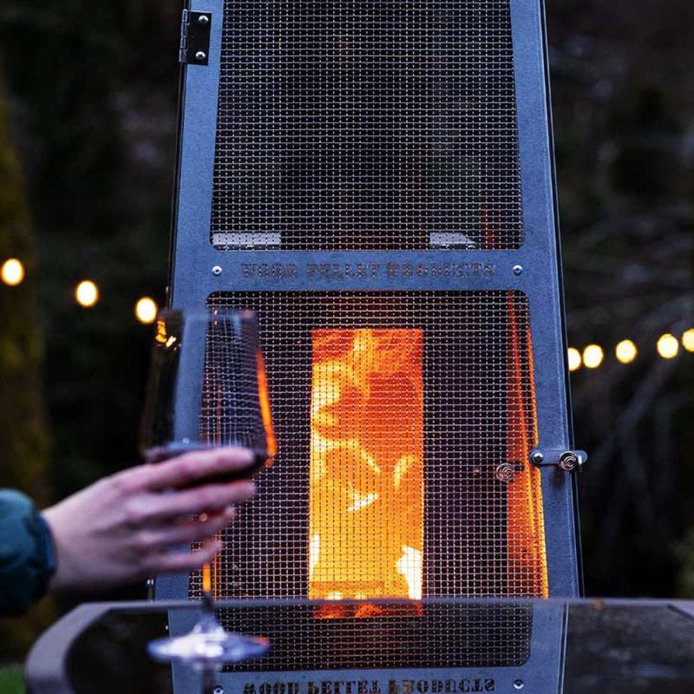 Timber Stoves Big Timber Elite Stainless Steel Pellet Patio Heater - WPPHBTESS1.0 - Backyard Provider
