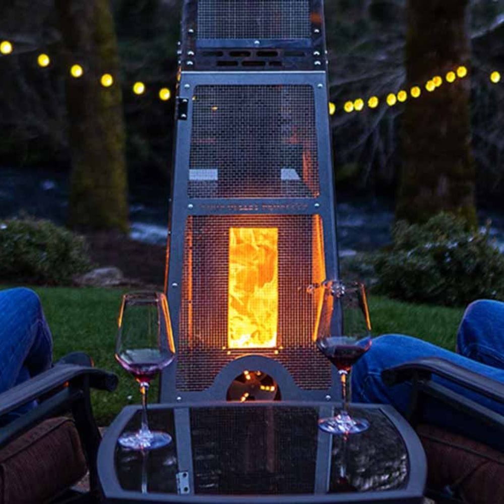 Timber Stoves Big Timber Elite Stainless Steel Pellet Patio Heater - WPPHBTESS1.0 - Backyard Provider
