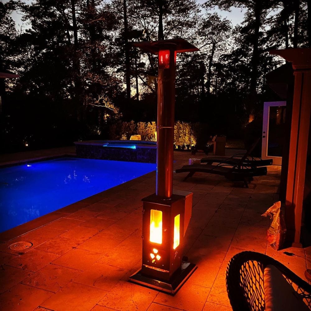 Timber Stoves Big Timber Stainless Steel Portable Pellet Patio Heater - WPPHBTSS1.0 - Backyard Provider