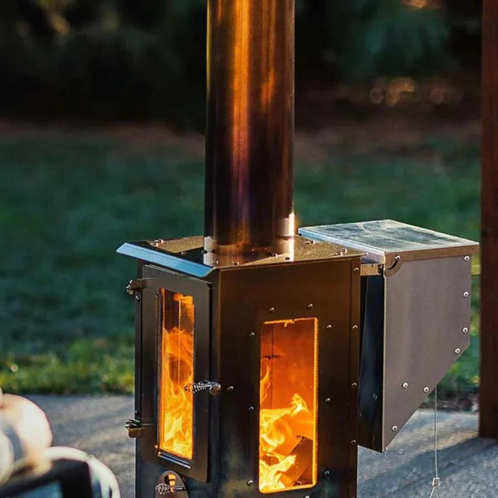 Timber Stoves Big Timber Stainless Steel Portable Pellet Patio Heater - WPPHBTSS1.0 - Backyard Provider