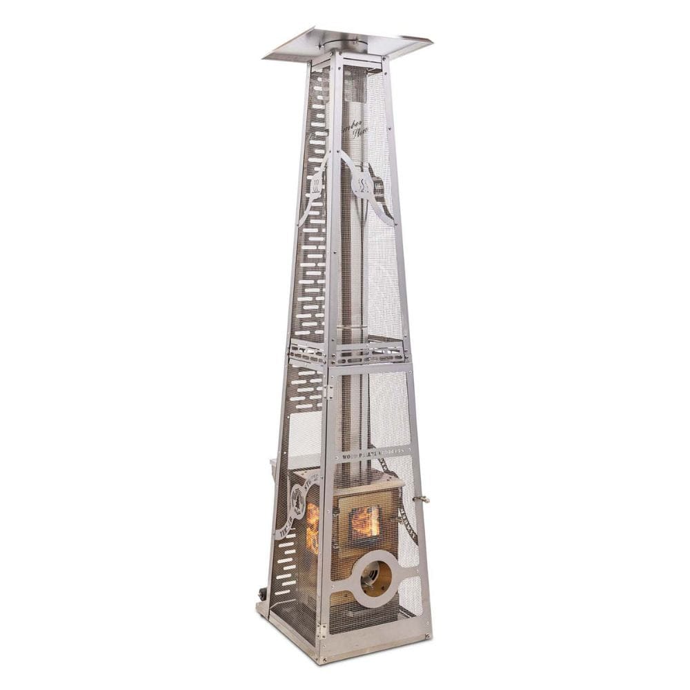 Timber Stoves Lil' Timber Elite Stainless Steel Pellet Patio Heater - WPPHLTESS1.0 - Backyard Provider