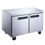 Chef AAA - Commercial 48" Undercounter Worktop Freezer 12.2cu.ft. NSF - TUC48F