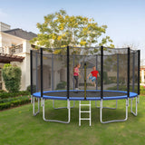 Costway Trampoline 16' Outdoor Recreational with Enclosure Net and Ladder New - TW10043+