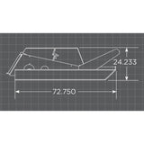 Loflin Fabrication Open-Front Skid Steer Brush Cutter - 0030101060-80
