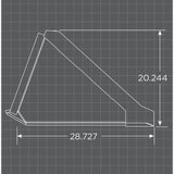 Loflin Fabrication Skid Steer Standard Duty Low Profile Bucket w/ Bolt on Edge - 0142801060