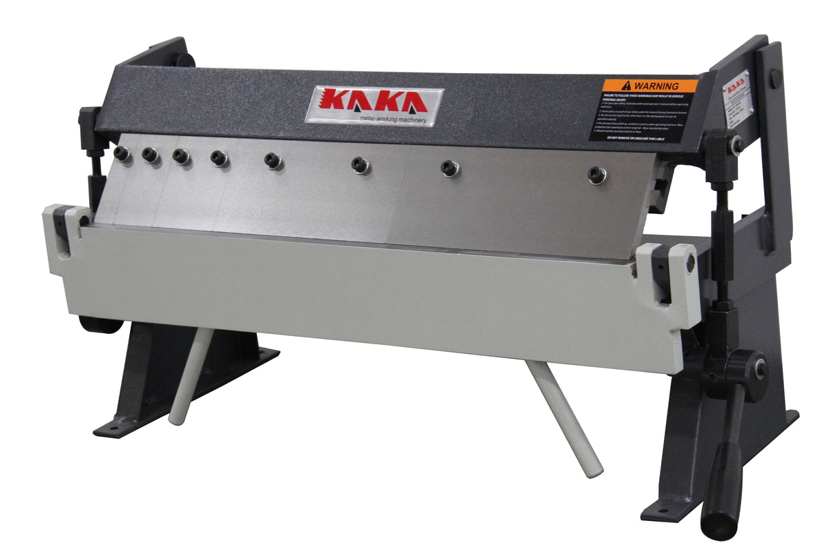 KAKA Industrial W-2420A 24" Box & Pan Brake, 20 Ga. Sheet Metal, Adjustable Fingers - 173102