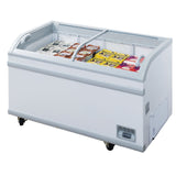 Chef AAA Commercial 56" Glass Door Frozen Food or Ice Cream Chest Freezer Display