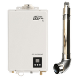 EZ Tankless Supreme Indoor Tankless Water Heater 8.2 GPM 165000 BTU Natural Gas Direct Vent Kit Manufacturer RFB EZSUPNG