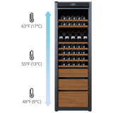 Wine Guardian Luxury Enoteca Style Multi Zone Wine Coolers - 99H0412-04