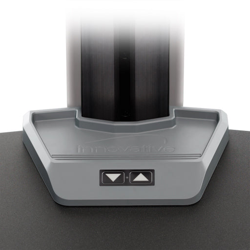 Innovative Winston-E Workstation Electric Dual Monitor Standing Desk Converter