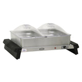 Cadco WTBS-23P Countertop 18-1/4" Double Buffet Warmer - CDWTBS23P