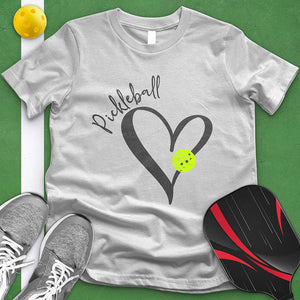 Pickle Ball Heart Rim Tee